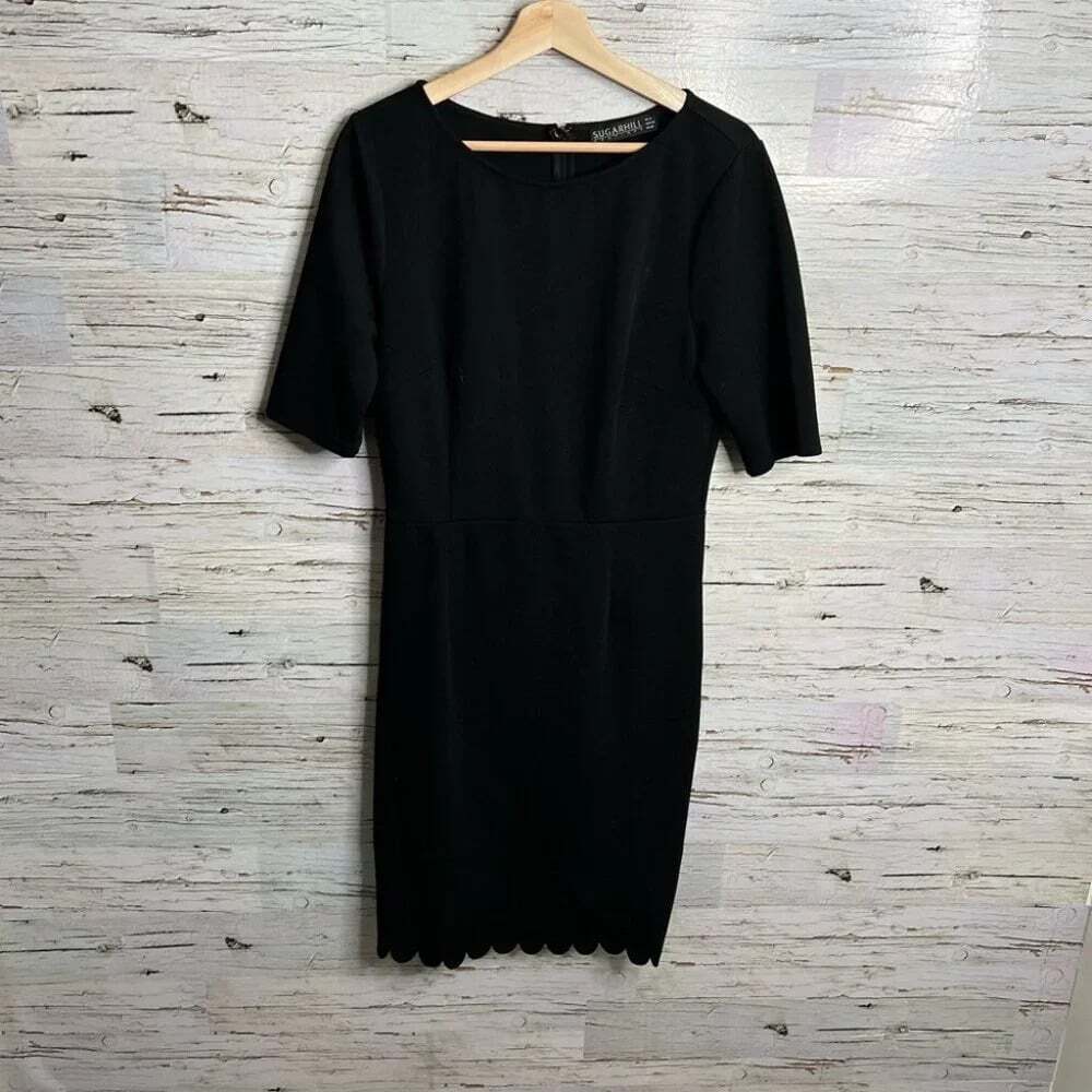 Sugarhill boutique black midi dress size 10 Australia